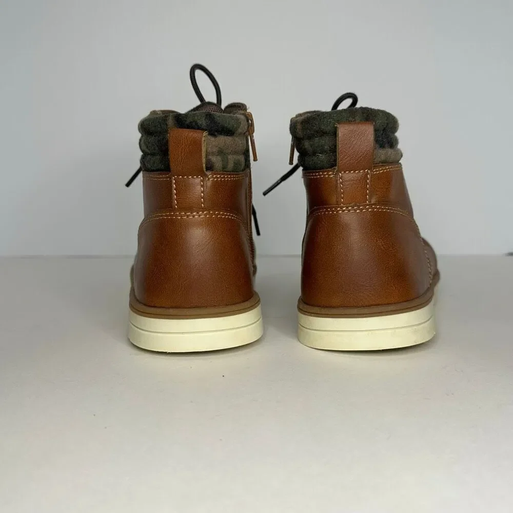 Thereabouts Newport Faux Leather Lace-Up Boots | Boys Size 6